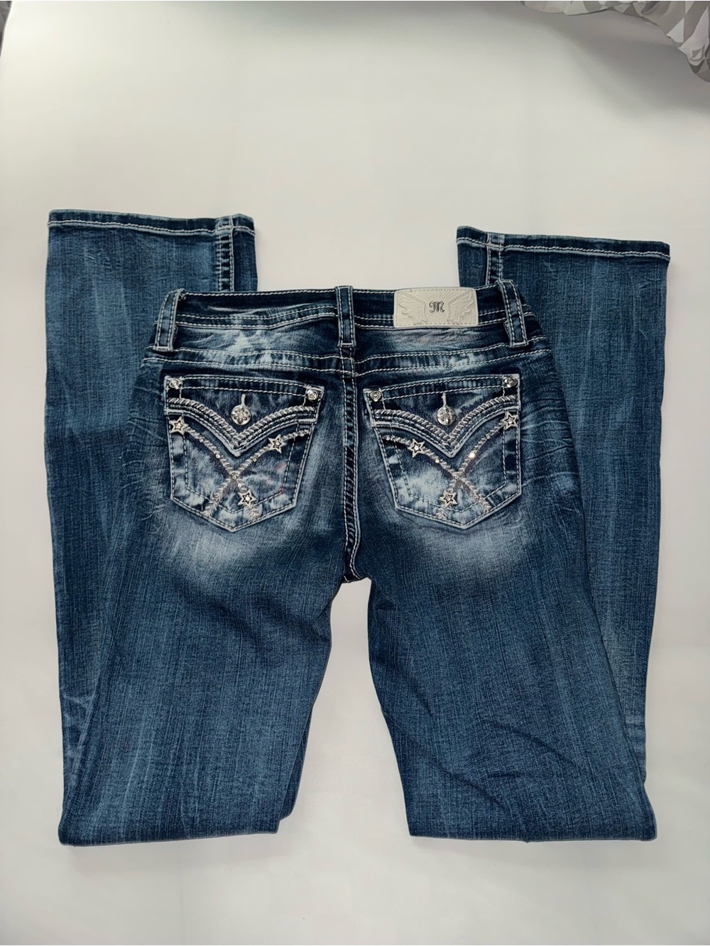 Miss Me Mid Rise Boot Cut Jeans